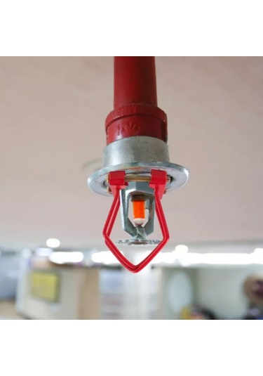 Sones Sökülemeyen Yangın Sprinkler Başlığı Koruyucu Kapak Braketi, Stil: Kırmızı Koruyucu Kapak