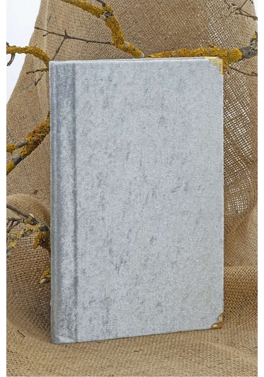 25 Adet - İsme Özel Kadife Kaplı Yasin Kitabı - Mevlüt Hediyesi - Çanta Boy - 128 Sayfa - Gri Gri