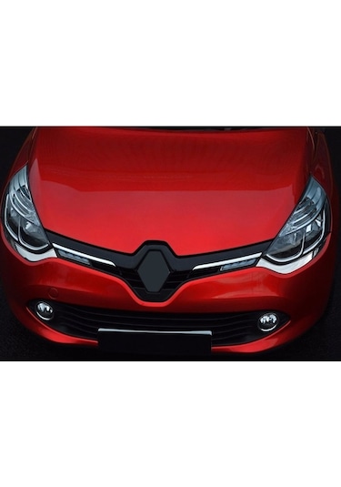 Renault Clio 4 Uyumlu 2012-2018 Krom Ön Panjur 2 Parça Paslanmaz Çelik