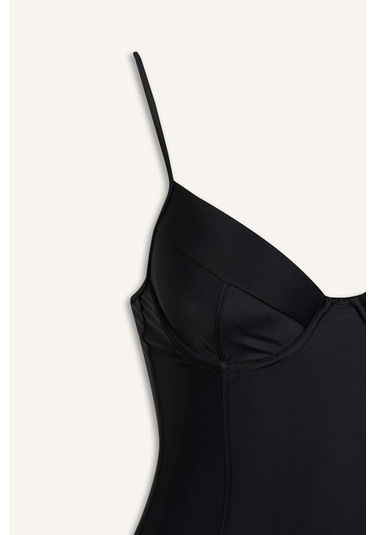 Defacto Regular Fit İnce Askılı Mayo-fall İn Love E4795ax25smbk81 Siyah