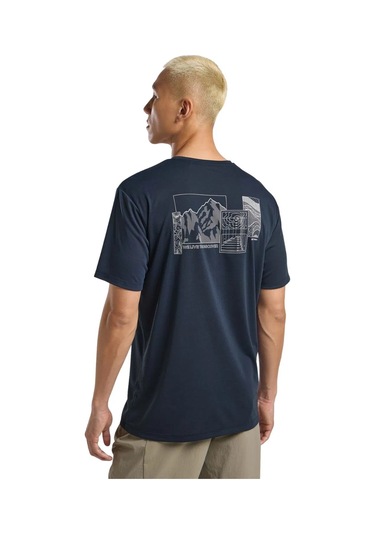 Jack Wolfskin Vonnan Graphic Tişört Antrasit Antrasit