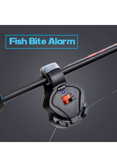 Jeehugo Deniz Kamışı Balık Tutma Alarmı, Led Işık Ve Sesli Uyarı, Hassasiyet Ve Ses Ayarlı, İkişenli Kordon İle Kurulum Kolay, Balık İpi Ve Kamışı Korur