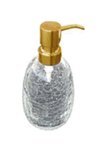 Bocchi Bologna Sıvı Sabunluk Tezgah Üstü Kırık Görünümlü Cam Altın 3104-0001-eg Krom