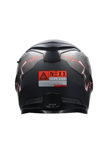 Kask Nexx Sx.100 Gıgabot Mat Gri-Kırmızı