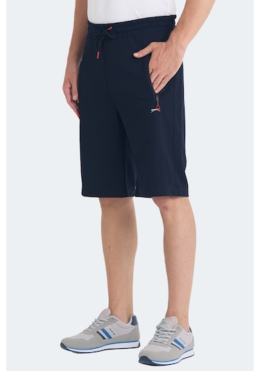 Slazenger Osaku 2 Li Set Erkek Şort Lacivert - Koyu Gri