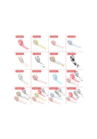 Yuntech01 Öğrenci Yazma Koruması Bandajı - Toparlanabilir, Yara Rahatlığı Sağlar, 25mmx4.5m 3'lü Paket Panda+kırmızı Kare+kalp