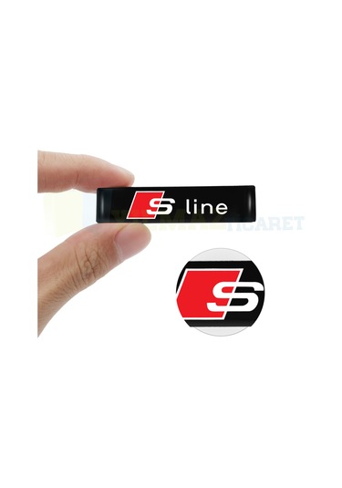 Audi S Line Kapı Kolu Torpido Konsol Ayna Damla Silikon Araba Oto Sticker Etiket Yapıştırma