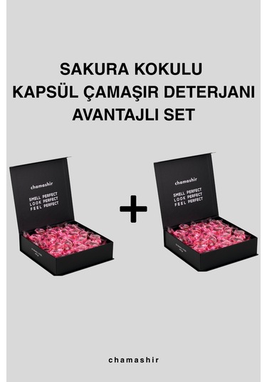 2'li Set Japanese Sakura Kokulu Kapsül Çamaşır Deterjanı 59 Yıkama - Renkliler Ve Beyazlar İçin Diğer