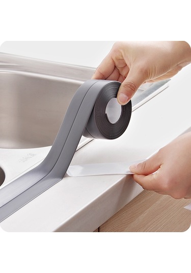 Wezone Ev Fıkırnakları İçin Preventif Muhafaza Bandı - Nem Ve Çürüme Engeli, Su Geçirmez, 3.2m X 2.2cm Kahverengi Gümüş