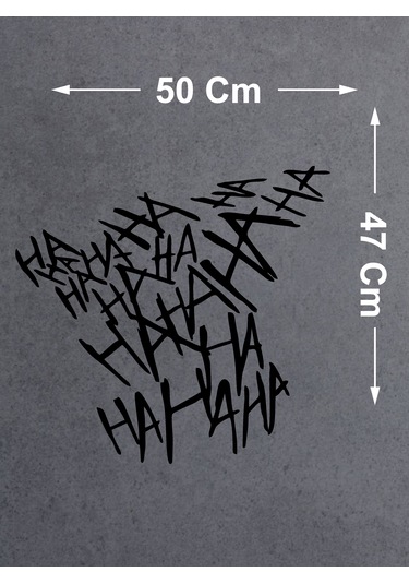 Ha Ha Ha Sticker - Joker Batman Gotham City Sticker - Araba Oto Motosiklet Karavan Sticker - 00042 50x47 Cm