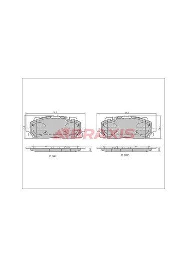 Audi A4 B9 On Fren Balatasi 1.4 Tfsi 2015-2019 Braxıs Aa0695