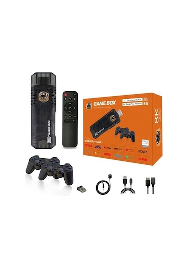 Torima GC-06 5G 8K Ultra HD 64 Gb Tv Box + Game Box Android Tv + Oyun Konsolu 2 İn1