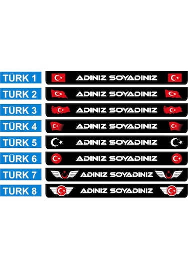 Kişiye Özel Isimli Motor Motosiklet Plakalık 1 Adet