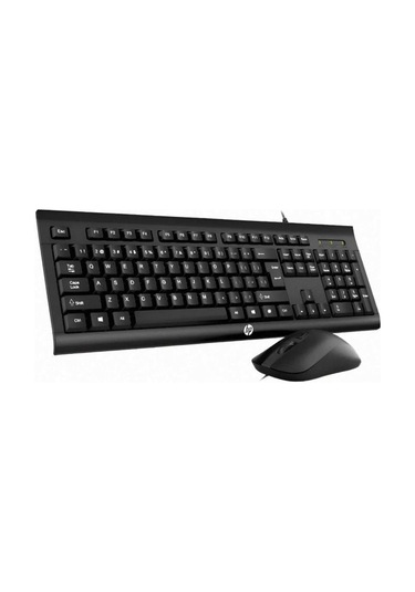 Hp Km100 Kablolu Klavye Mouse Set İngilice Q Optik