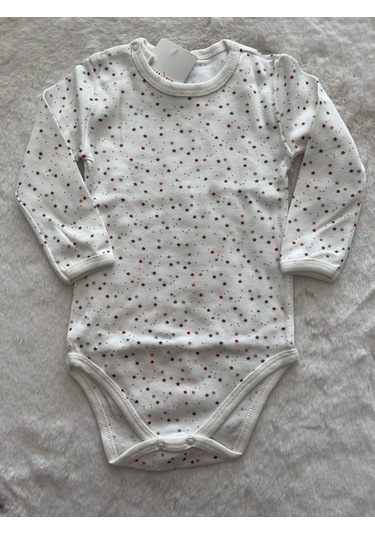 Yıldızlı Uzun Kol Ay Badi ekru