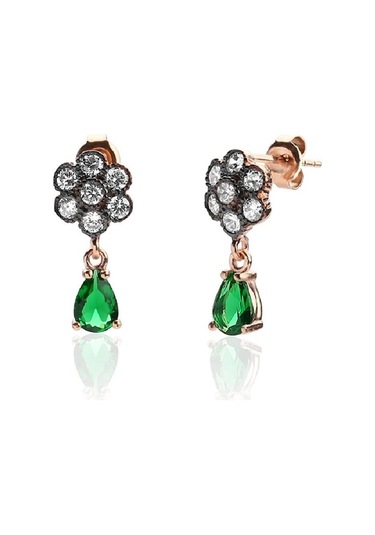 Ramsgümüş Elmas Montürlü Bahar Küpe