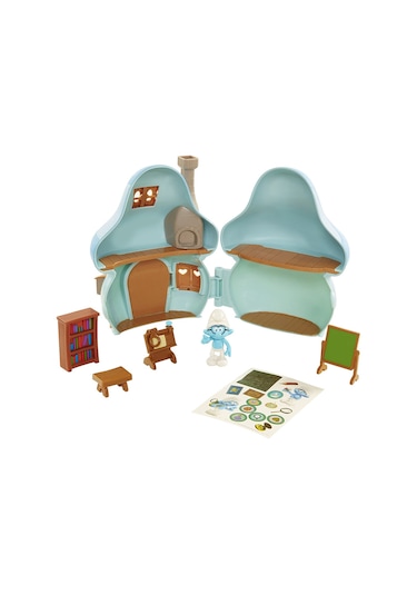 Şirinler Kayıp Köy Bilgin Şirin Mantar Evi Oyun Seti 96570