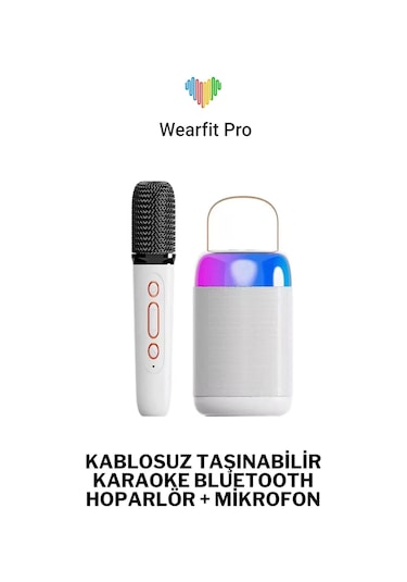 Wearfitpro KRK001 Taşınabilir Mikrofonlu Ses Bombası Bluetooth Hoparlör