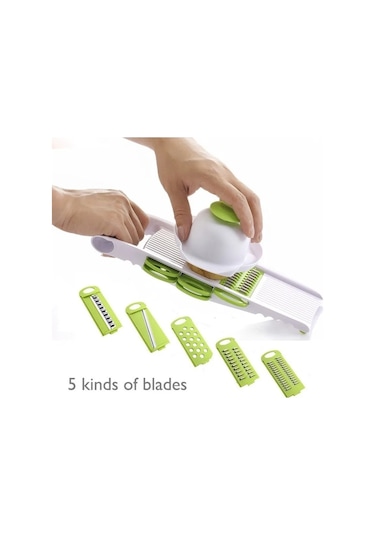 Shidai888 Kutu Stili Olmadan Yeşil Çelik Bıçak Dilimleme İle Çok Fonksiyonlu Sebze Kesici Patates Soyucu Havuç Peynir Rende Dilimleme Mutfak Aksesuarları Aracı Renk Renkli