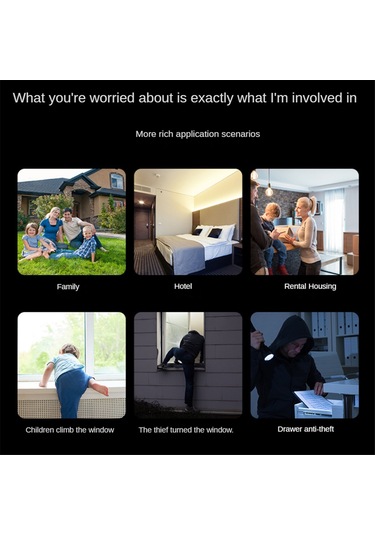 Anjiexun Kablosuz Kapı Ve Pencere Alarmı 140db Uzaktan Kapı Manyetik Alarmı