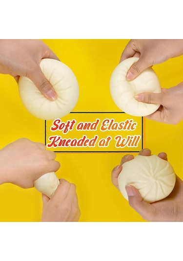 Dumpling Squishy, Dumpling Stres Topu, Buharda Pişirilmiş Doldurulmuş Çörek, Stres Giderici Sıkılabilir Çörek Oyuncakları