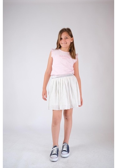 Pamuklu Etek Beyaz Nanna Fashion 2022-G-0007