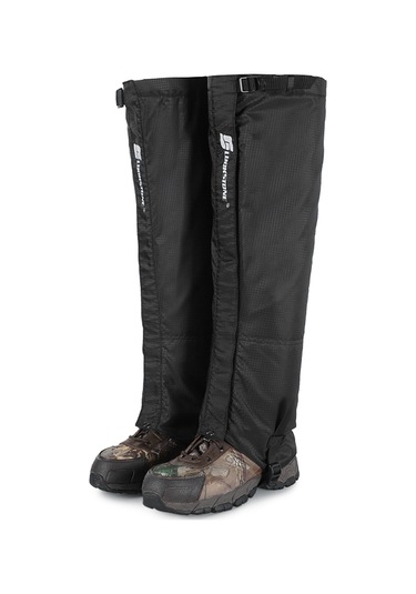 Geeksen L Beden Siyah Kayak Kolları - Su Geçirmez Oxford Kumaş, Polar Forlu Isı Sağlama, Metal Kanca Ve -30 C Dayanıklı Tpu Bağlama Siyah