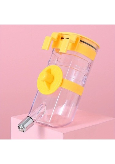 Elmpaly Sarı Taşınabilir Sızdırmaz Köpek Suluk Çeşmesi - Kafes Ve Seyahat İçin Askılı Dayanıklı Tasarım