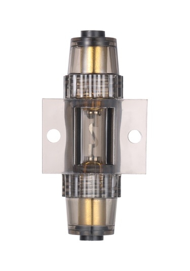 Xiyyadms Agu Sigorta Tutucusu 4/8 Gauge, Tam Bakır Temas Noktası, Ses Güç Hatları İçin Aşırı Akım Koruma, Gri Abs Malzeme