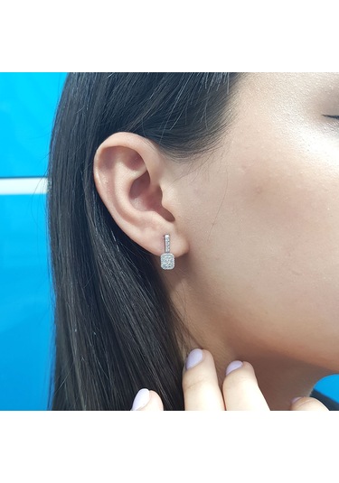 Lova 0,35 Karat Baget Pırlanta Küpe - 3040068