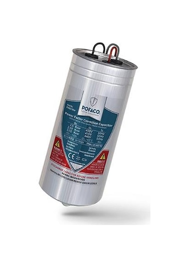 Pofaco Silindir Trifaze Kondansatör 2.5 Kvar 400-440v
