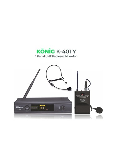 König K-401y Tek Yaka Uhf Telsiz Mikrofon