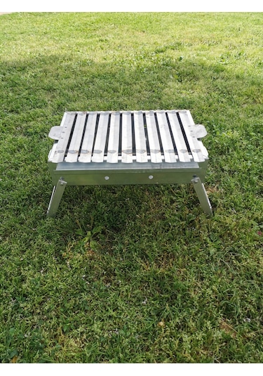 1. Kalite Paslanmaz Krom Gövde.1.2mm 35x55 Cm Mangal Gri