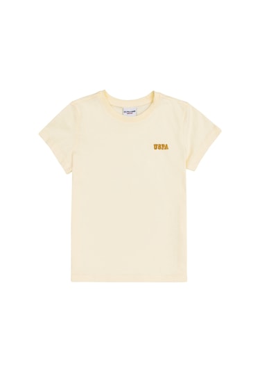 U.s. Polo Assn. Erkek Çocuk Vanilya Tişört 50313932-vr110 Vanılya