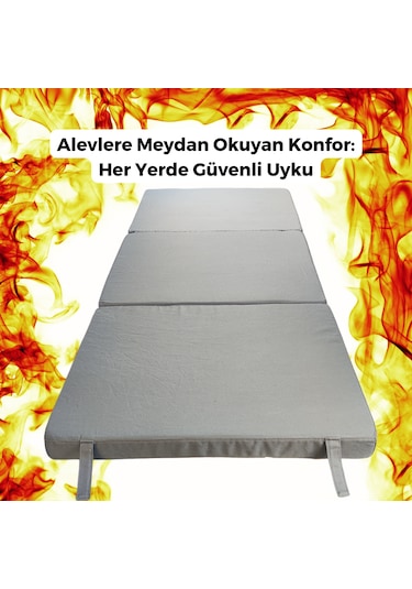 Xpermate Maxisafe Pro Şantiye Yatağı İşçi Yatağı 80x180x8 Cm Gri