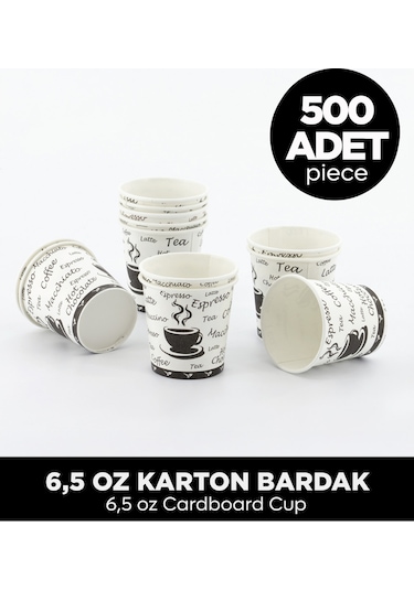 6,5 Oz Karton Bardak - 500 Adet Diğer