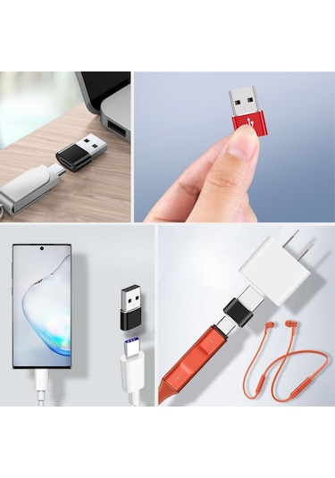 Büro Ev Ofis Personel Telefonu İçin Usb To Type-c Dönüştürücü Adaptör Şarj Data Kablosu