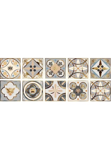 Kahverengi&sarı Kristal Çini Kendinden Yapışkanlı 3d Duvar Sticker Mutfak Duvar Kağıdı Duv Oturma Odası Duvar Sticker Dğ. 56867137 Diğer