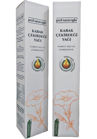 Prof Saracoglu Soğuk Sıkım Kabak Çekirdeği Yağı 250 ML