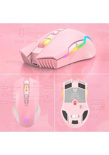 Tongxida Cw905 Kablolu Rgb Oyuncu Mouse, En İyi Hareket Kontrolü CW905