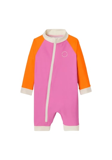 Kietla Bebekler İçin Uv Korumalı Şortlu Mayo Pink Red Pembe
