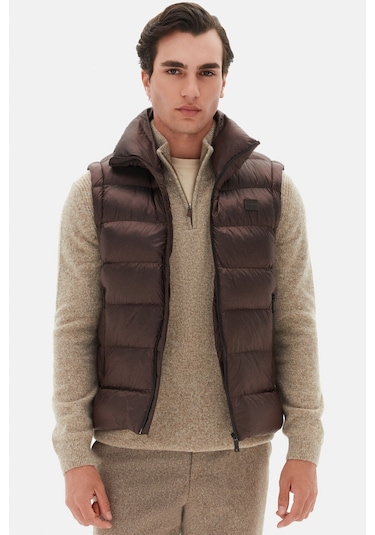 Twn Slim Fit Bordo Düz Yelek Mont 3ecy70501502m B01