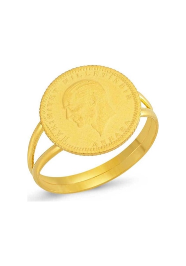 Ata Çeyrek Altın Yüzük 22 Ayar Altın