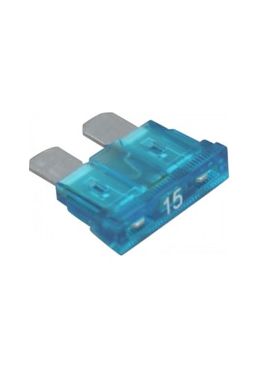 (100 ADET) 15 AMPER OTO BIÇAK SİGORTA (NORMAL/STANDART BOY)