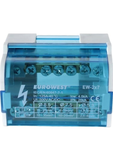 EUROWEST Ew-2X7 125A 2 Kutuplu Dağıtıcı Ünite