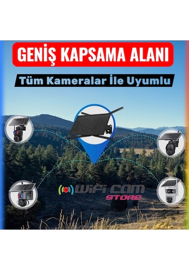 Sim Kartlı Solar Router 4g İnternet Ve Geniş Wifi Ağı