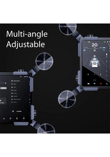 Honeybeeshop Su7l Yeni Aluminyum Alasim Tesla Model 3 Model Y Telefon Tutucu Cok Acli Ayarlanabilir Manyetik Stand Buyuk Ekran Uyumlu