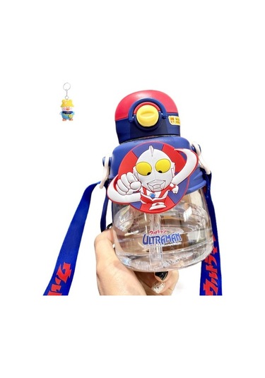 Runxi Life Hall Ultraman Karikatür Sevimli Erkek Ve Kız Çocukları Okula Gitmek Için Özel Tritan Pipetli Fincan Büyük Kapasiteli Taşınabilir Bebek Su Isıtıcısı Yzpljg Kırmızı