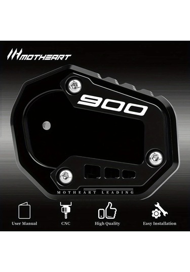 Xuweiwei Bmx F900r F900xr İçin Blue Motorcycle Stand Genişletici Taban Pedi Dayanıklı Alüminyum