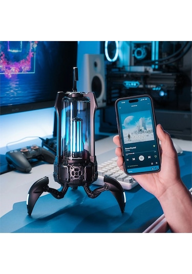 Gravastar Süpernova 25w Bluetooth Hoparlör, Taşınabilir Stereo Ses Bombası, Rgb Işıklı, 2 Adet, Siya